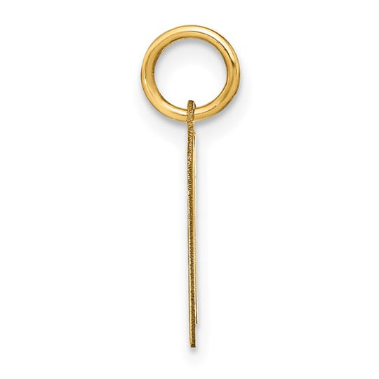 Dije con Inicial "N" Mayúscula en Oro Amarillo de 14K