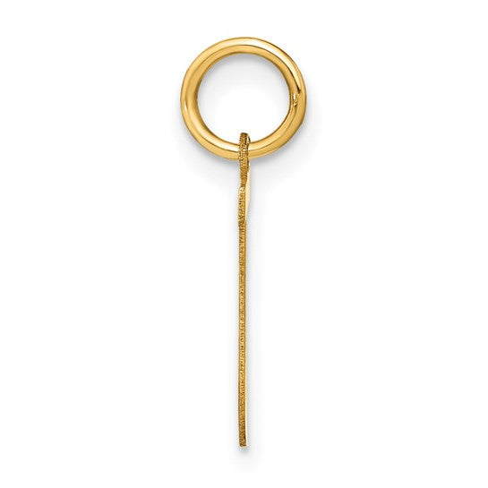 Colgante Inicial “J” en Oro Amarillo de 14K – Tamaño Grande
