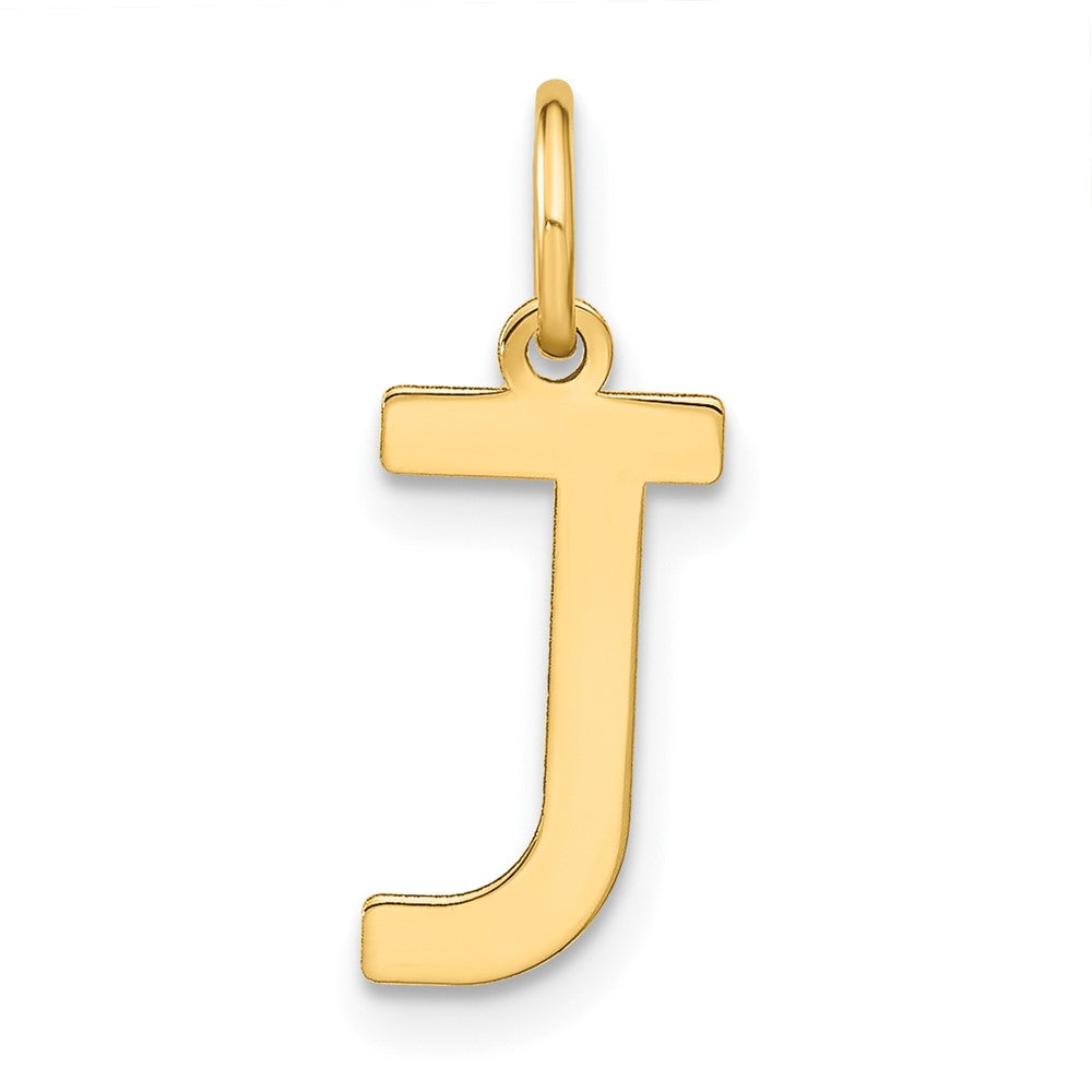 Colgante Inicial “J” en Oro Amarillo de 14K – Tamaño Grande