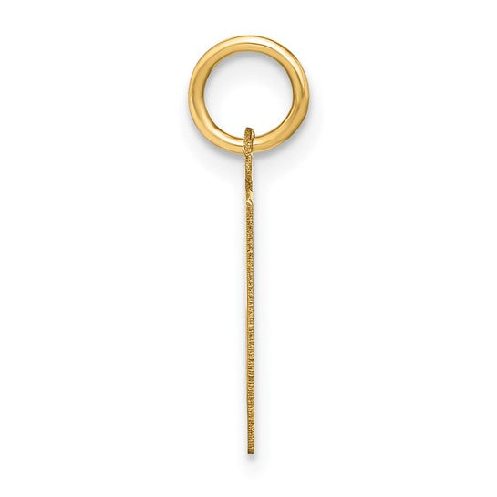 Initial Letter K Pendant in 14K Yellow Gold