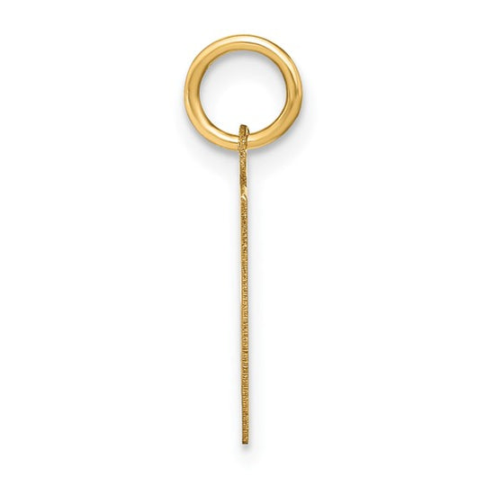 Initial Letter K Pendant in 14K Yellow Gold