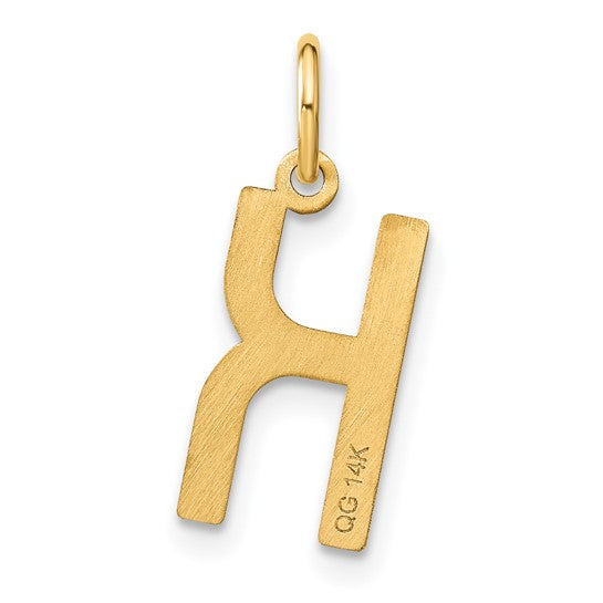 Initial Letter K Pendant in 14K Yellow Gold