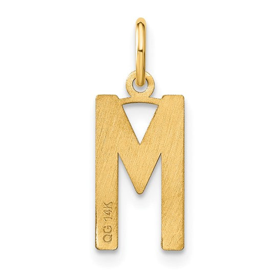 Colgante con Letra “M” en Oro Amarillo de 14K
