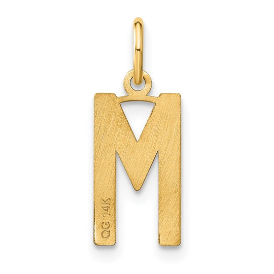 Colgante con Letra “M” en Oro Amarillo de 14K