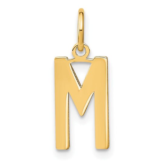 Colgante con Letra “M” en Oro Amarillo de 14K