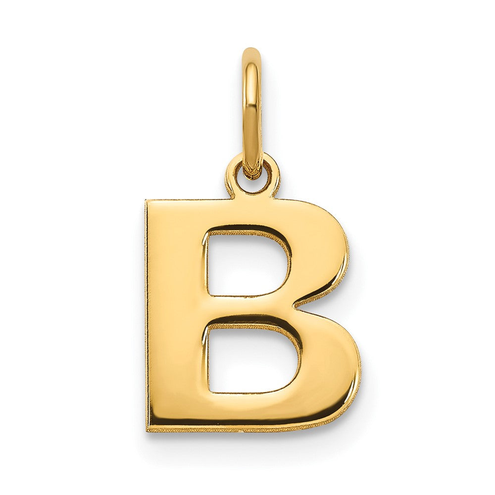 Initial Letter B Pendant in 14k Yellow Gold 