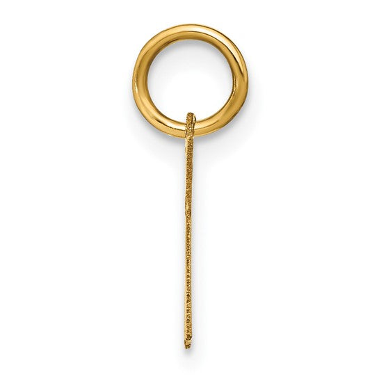 Colgante Letra K en Oro Amarillo de 14K (Tamaño Grande)
