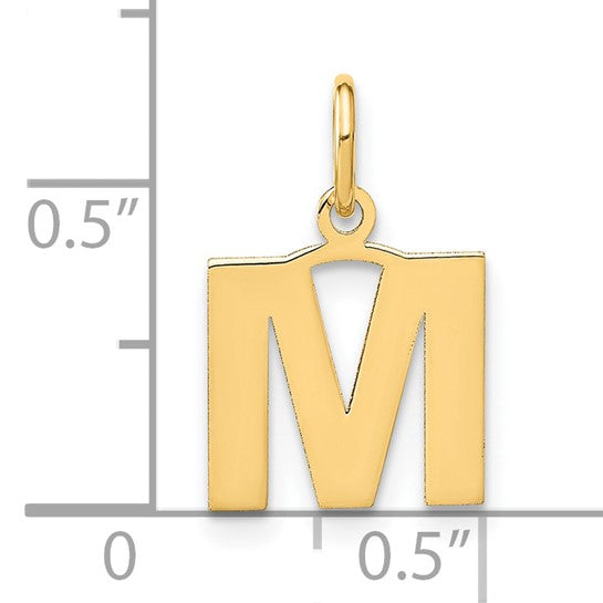 Colgante con Letra “M” en Oro Amarillo de 14K