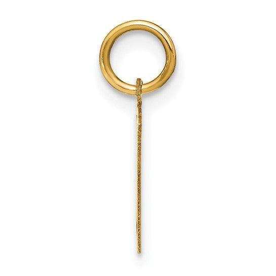 Dije con Inicial "N" Mayúscula en Oro Amarillo de 14k