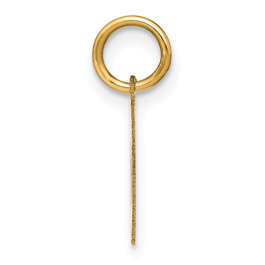 Dije Inicial Letra "O" en Oro Amarillo de 14K