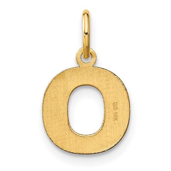 Dije Inicial Letra "O" en Oro Amarillo de 14K
