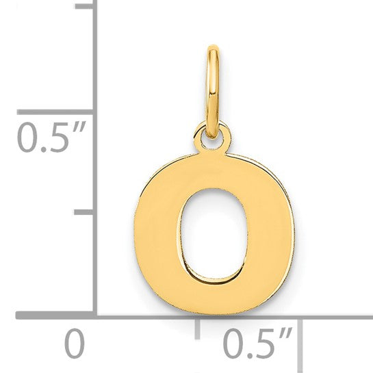 Dije Inicial Letra "O" en Oro Amarillo de 14K