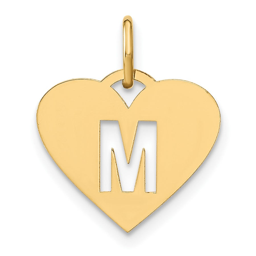 Colgante Inicial Letra “M” en Oro Amarillo de 14K