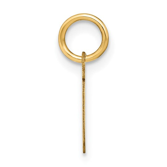 14K Yellow Gold Initial "i" Pendant (Lowercase Letter)