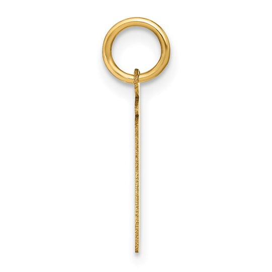 Dije Inicial “j” en Oro Amarillo de 14K – Letra Minúscula