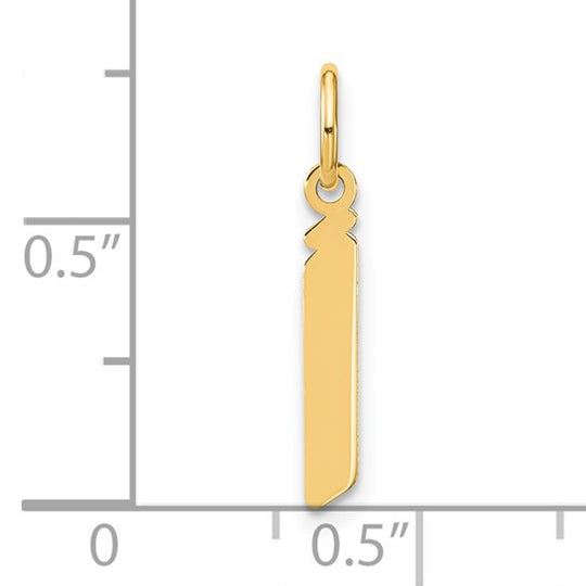 Dije Inicial “j” en Oro Amarillo de 14K – Letra Minúscula