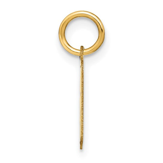 Colgante Letra "k" Minúscula en Oro Amarillo de 14K