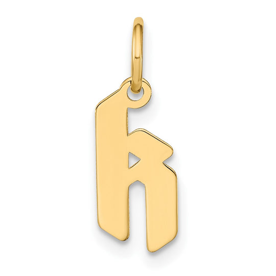 Lowercase Letter "k" Pendant in 14K Yellow Gold