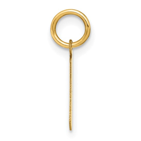 Dije Letra “l” Minúscula en Oro Amarillo de 14K
