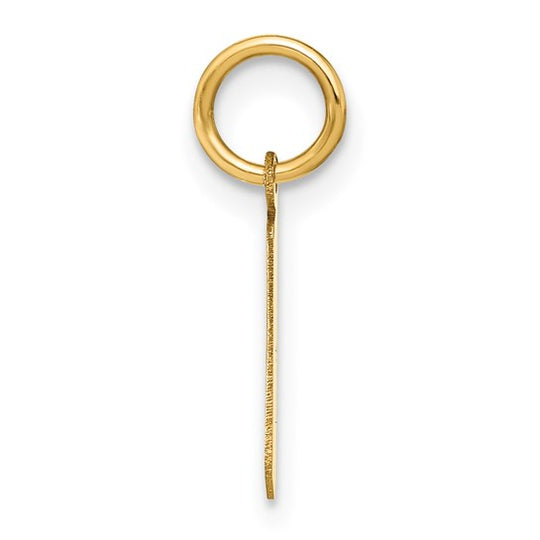 Dije Letra “l” Minúscula en Oro Amarillo de 14K