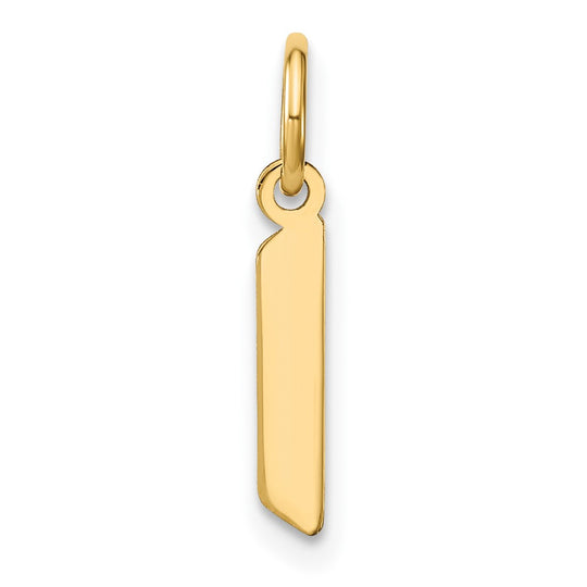 Dije Letra “l” Minúscula en Oro Amarillo de 14K