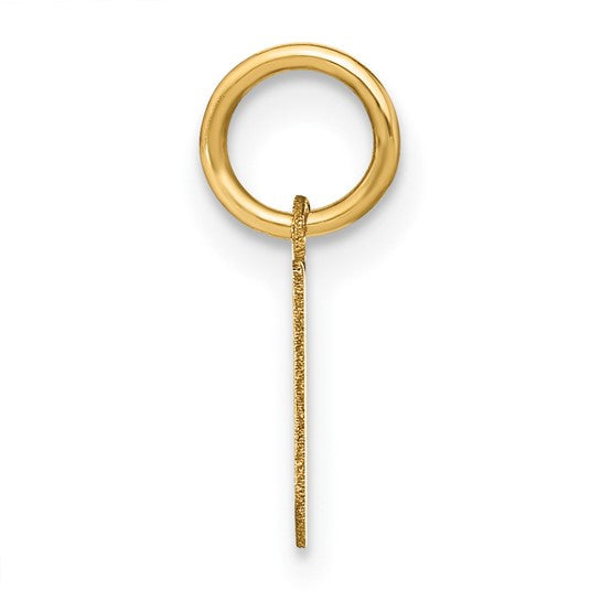 Dije con Letra “n” minúscula en Oro Amarillo de 14K