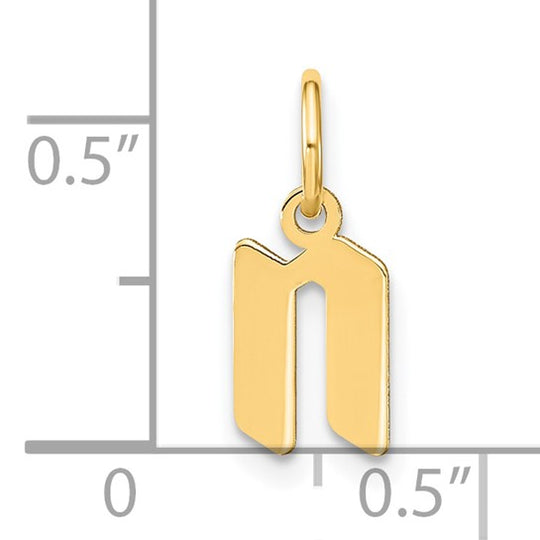 Dije con Letra “n” minúscula en Oro Amarillo de 14K