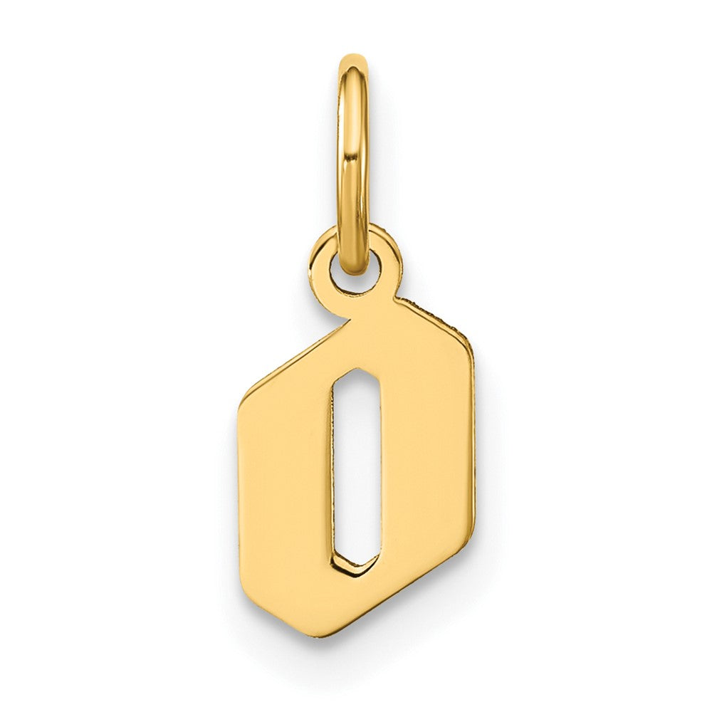 Dije Inicial Letra "o" Minúscula en Oro Amarillo de 14K