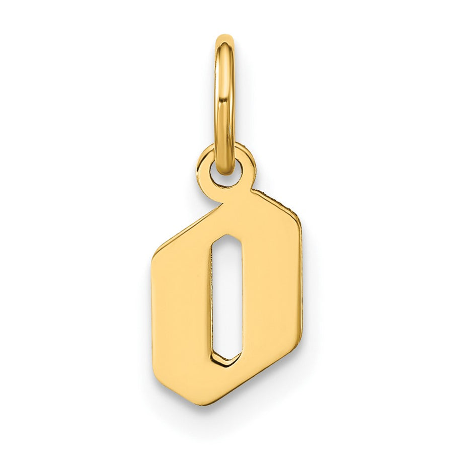 Dije Inicial Letra "o" Minúscula en Oro Amarillo de 14K
