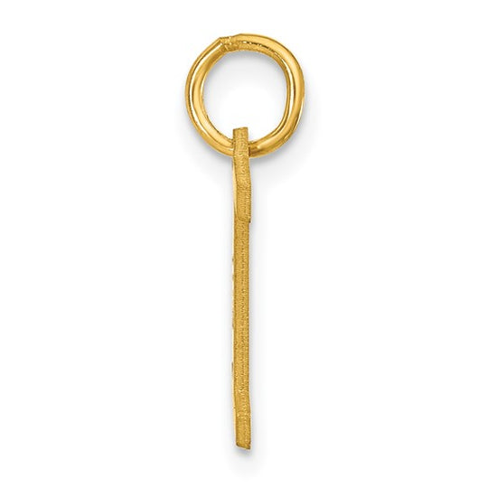 Dije Letra “l” Minúscula en Oro Amarillo de 14K