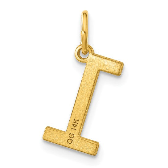 Dije Letra “l” Minúscula en Oro Amarillo de 14K