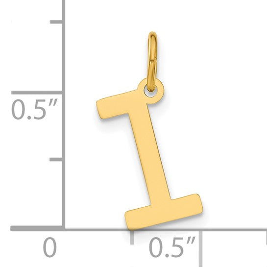 Dije Letra “l” Minúscula en Oro Amarillo de 14K