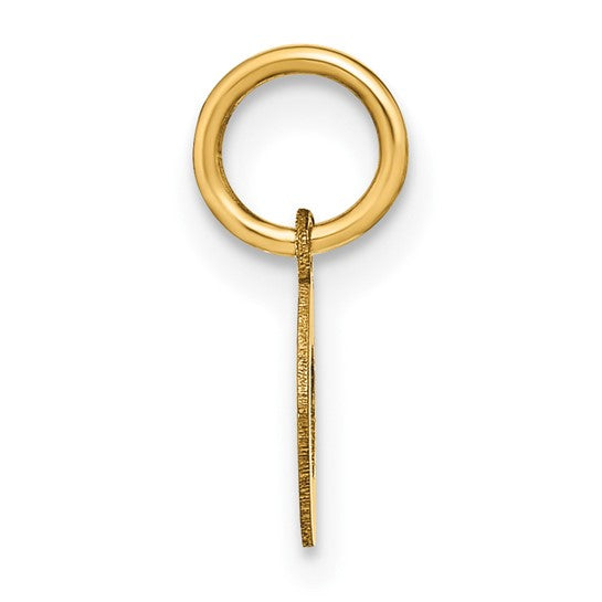 Dije Inicial Letra “o” en Oro Amarillo de 14K
