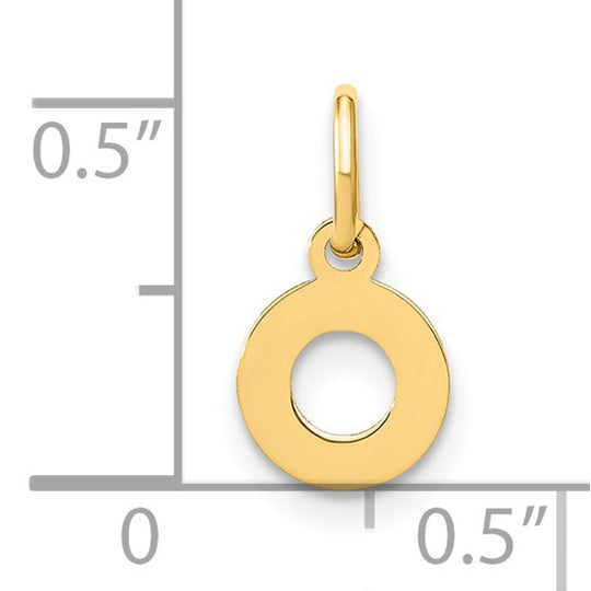 Dije Inicial Letra “o” en Oro Amarillo de 14K