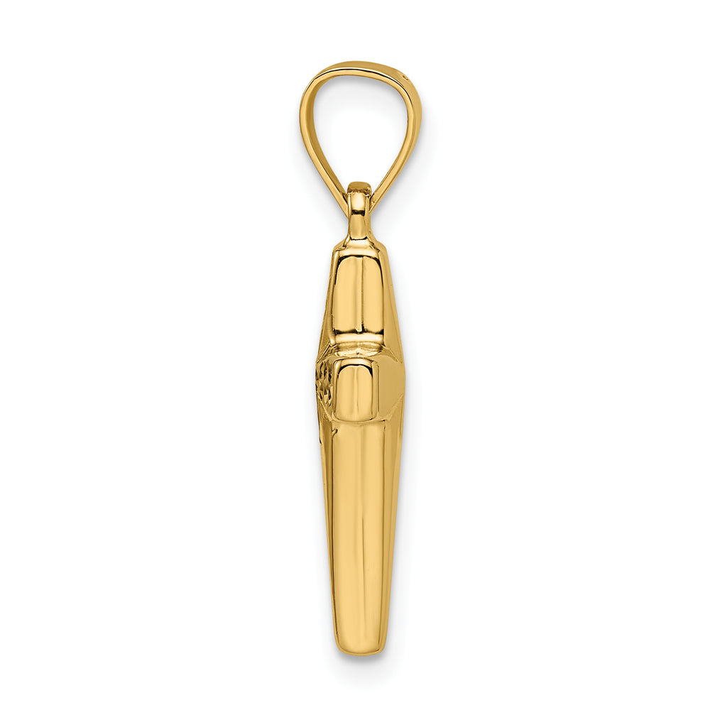 Polished Diamond-Cut Reversible Chunky Cross Pendant in 14k Yellow Gold