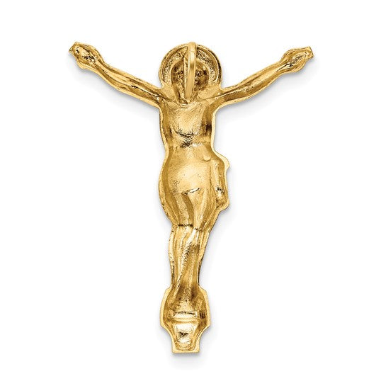 Risen Christ Pendant in Solid Polished 14K Yellow Gold