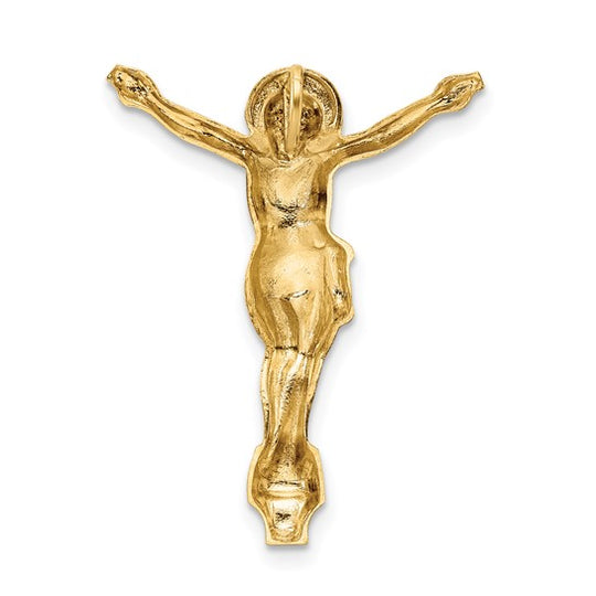 Risen Christ Pendant in Solid Polished 14K Yellow Gold