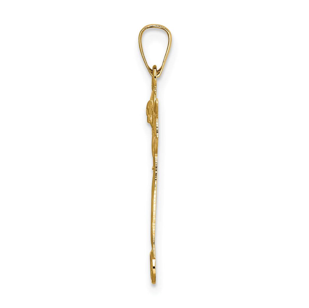 Solid 14K Gold Risen Christ Pendant