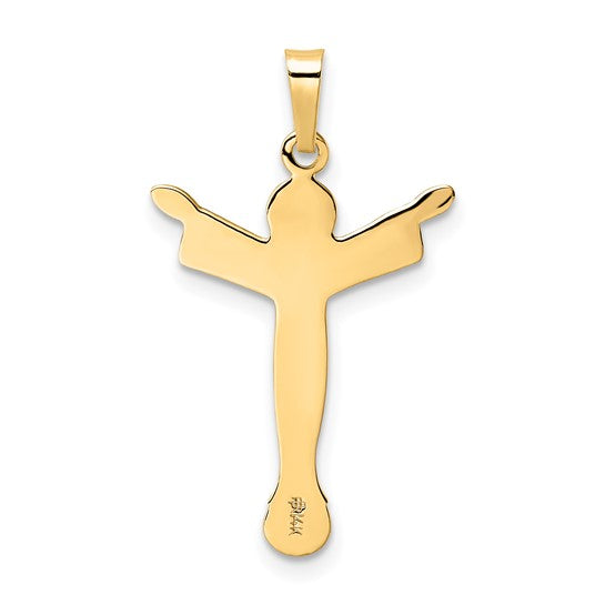 Solid 14K Gold Risen Christ Pendant