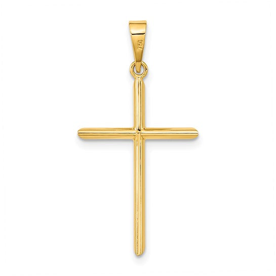 14K Polished Cross Pendant
