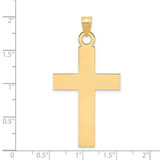 14K Polished Cross Pendant