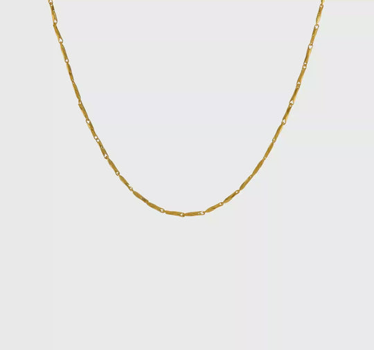 14K Polished 17" Elegant Link Necklace