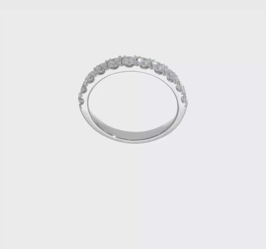 Anillo de Boda TRUE ORIGIN de Oro Blanco 14K con 1 Quilate de Diamantes de Laboratorio VS+ F+