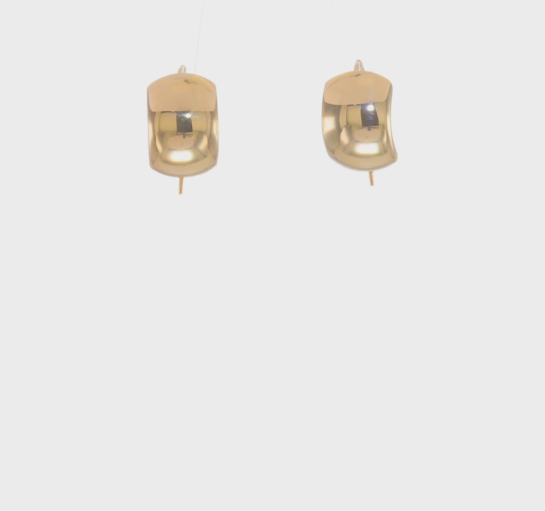 14K Polished Earrings