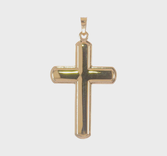 14k Polished Latin Cross Pendant