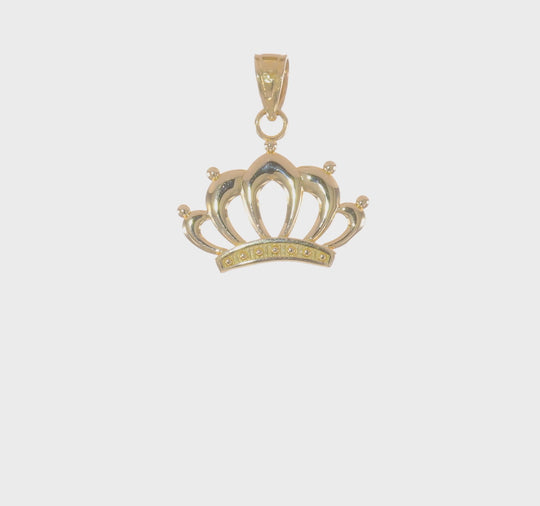 Colgante Corona en Oro de 10K