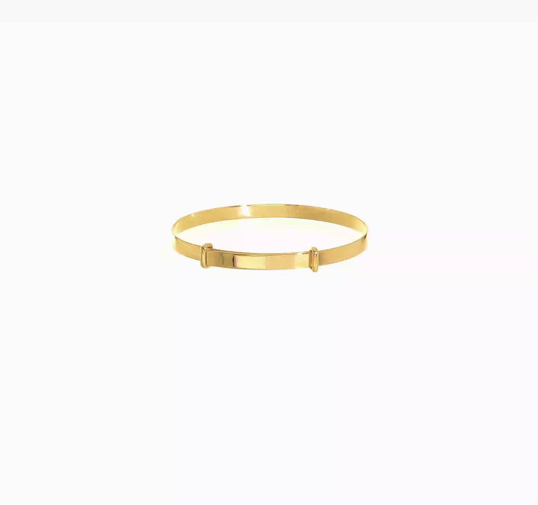 Madi K Polished 14K Yellow Gold Expandable Baby Bracelet