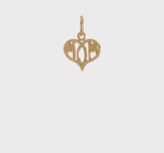 Dije de Corazón Mom de 14K