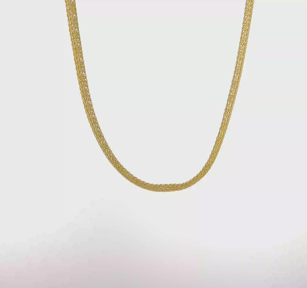 14K Yellow Gold Polished Fancy Necklace - 18 Inches