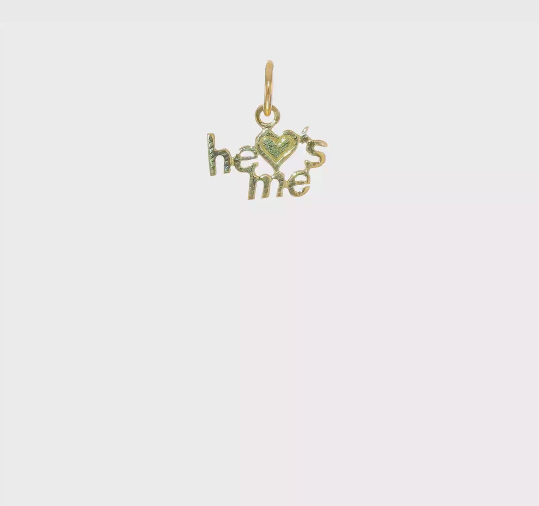Dije "He Loves Me" en Oro Amarillo de 10K
